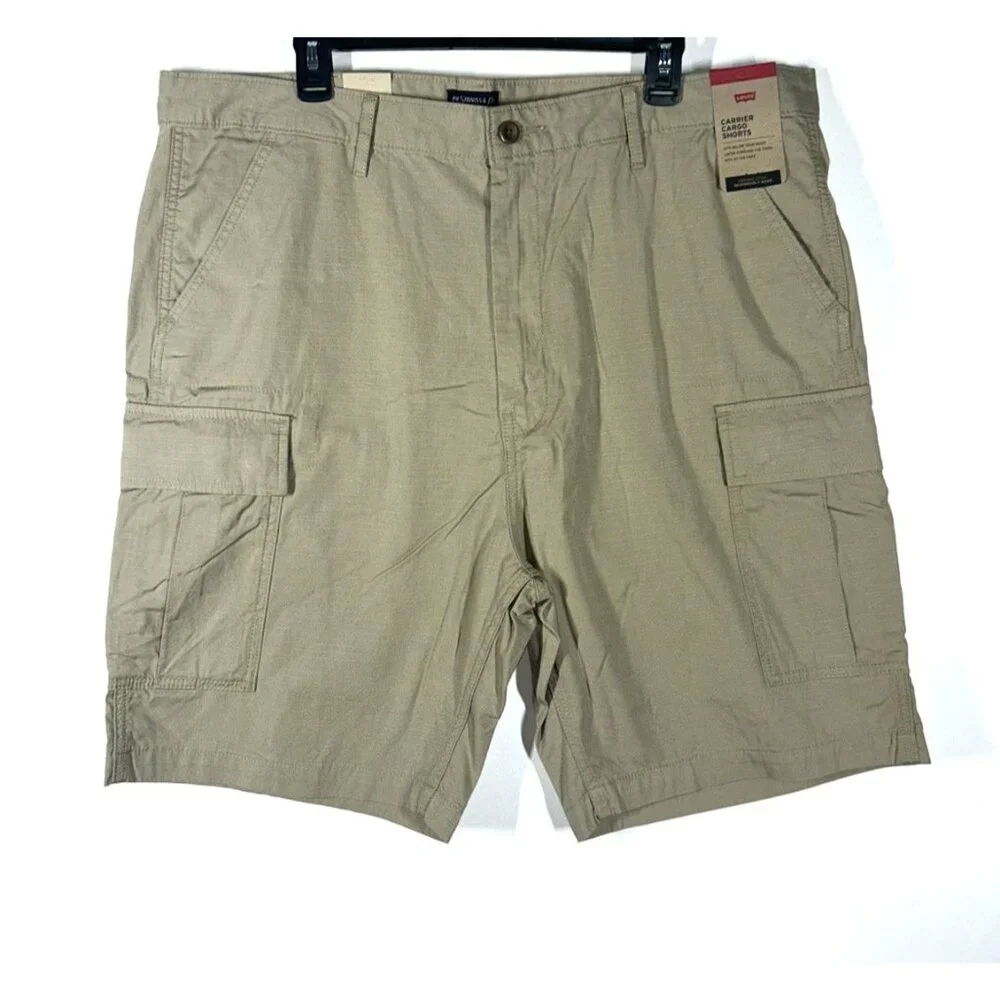 Levi's‎ Men's Carrier Cargo Shorts Size 40 Khaki Utility Casual True Chino NWT